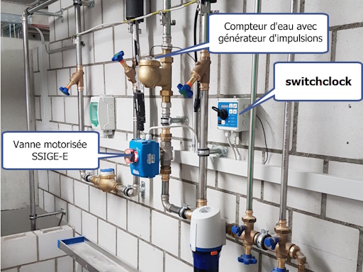 Rinçage hygiénique compteur d'eau avec